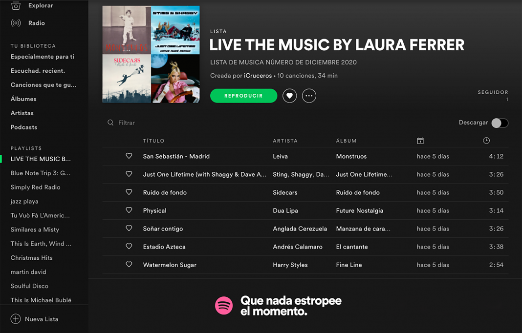LIVE THE MUSIC BY LAURA FERRER