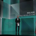 Belén Cuesta, Antonio de la Torre y María Barranco en los Premios Goya 2021 ©Miguel Córdoba – Cortesía de la Academia de Cine
