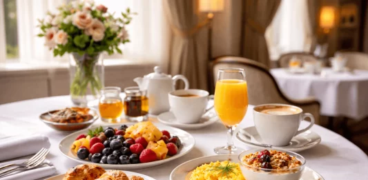 Desayuno de lujo en hotel de cinco estrellas en España en 2026